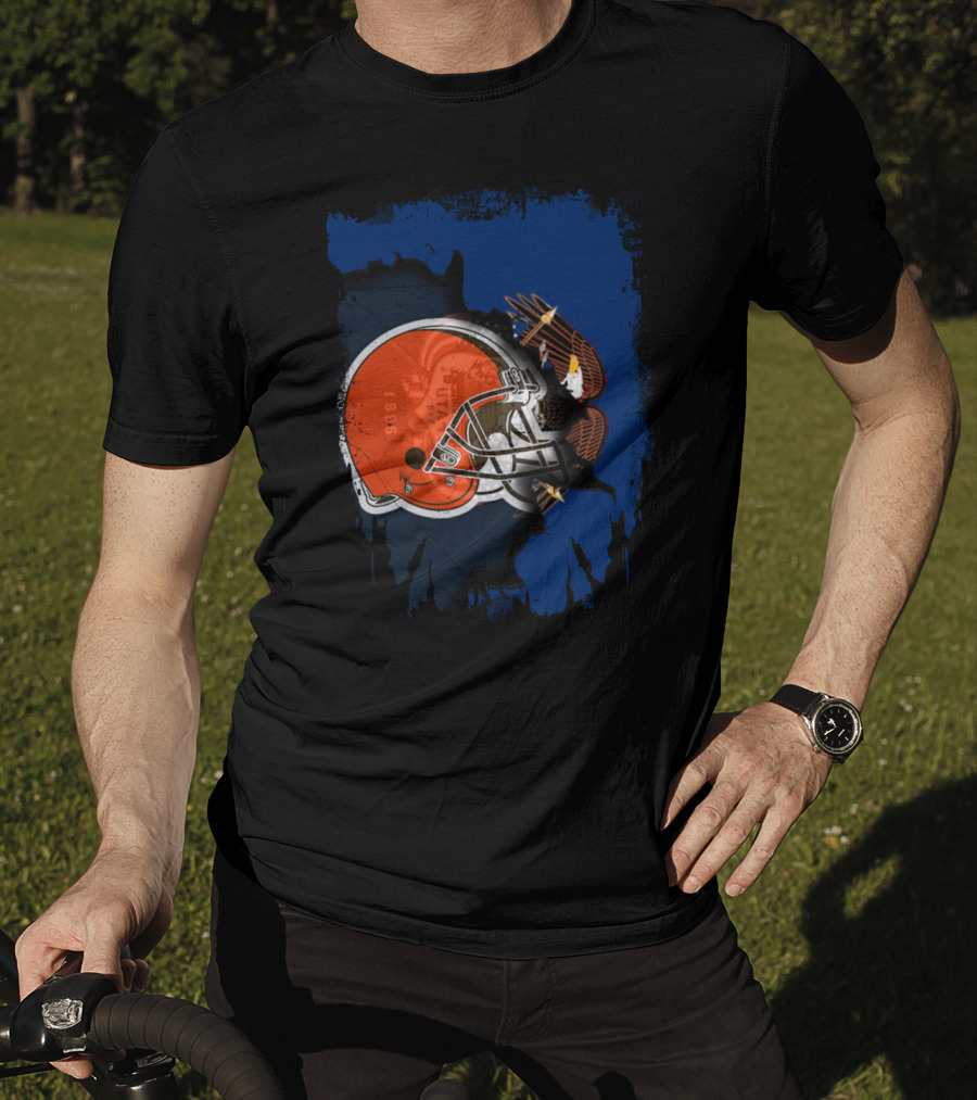 Together Utah Browns Helmet And Eagle T-Shirt