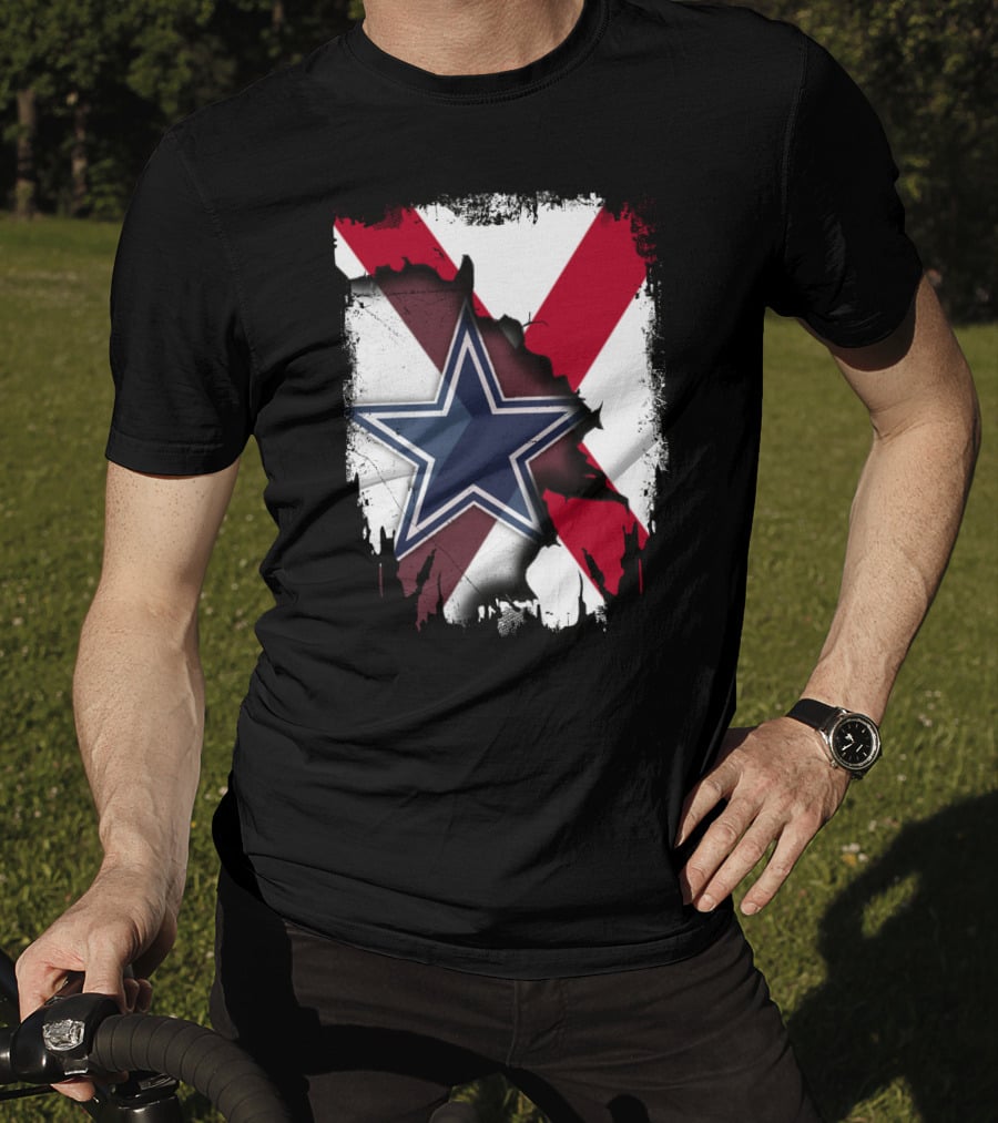 Dallas Cowboys And Alabama Pride Crossover T-Shirt