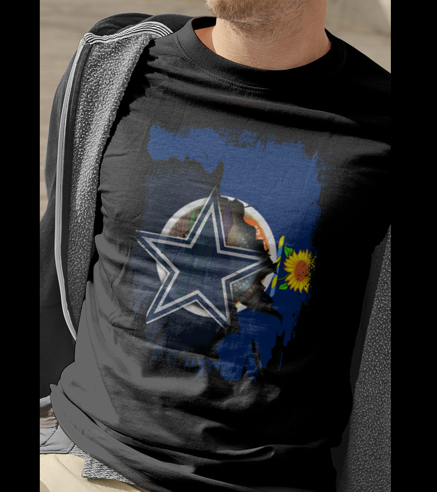 Together Kansas Sunflower Dallas Cowboys Star T-Shirt