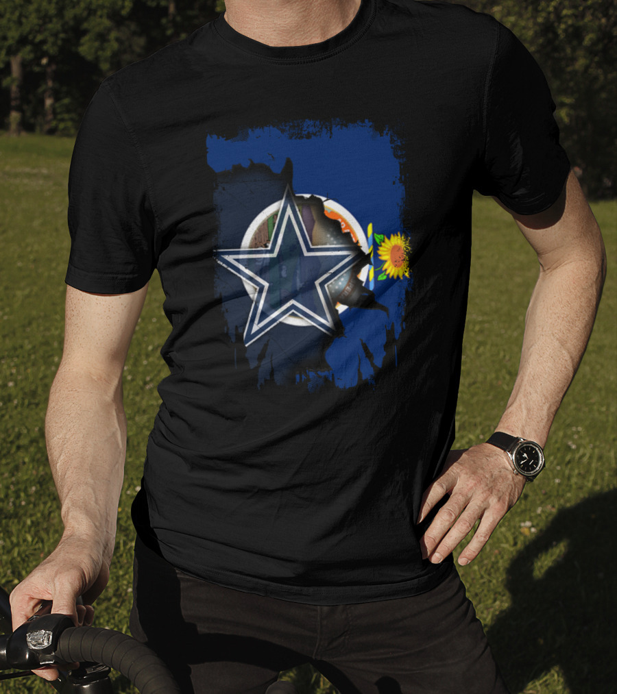 Together Kansas Sunflower Dallas Cowboys Star T-Shirt