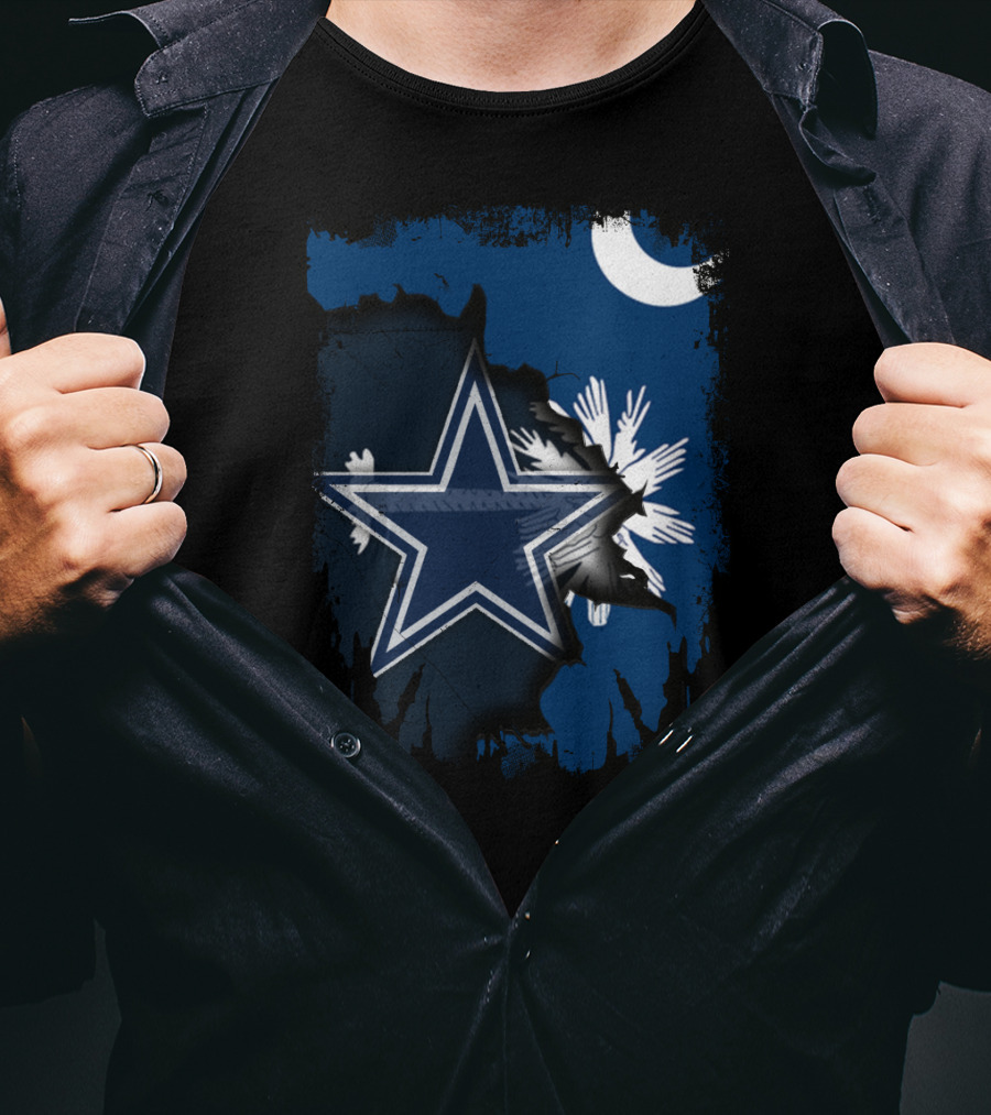 Together South Carolina Cowboys Star And Crescent Moon T-Shirt