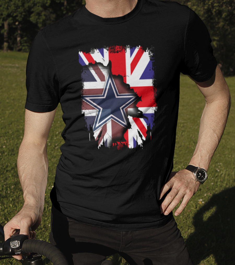 United Kingdom Dallas Cowboys Union Jack Star Combination T-Shirt