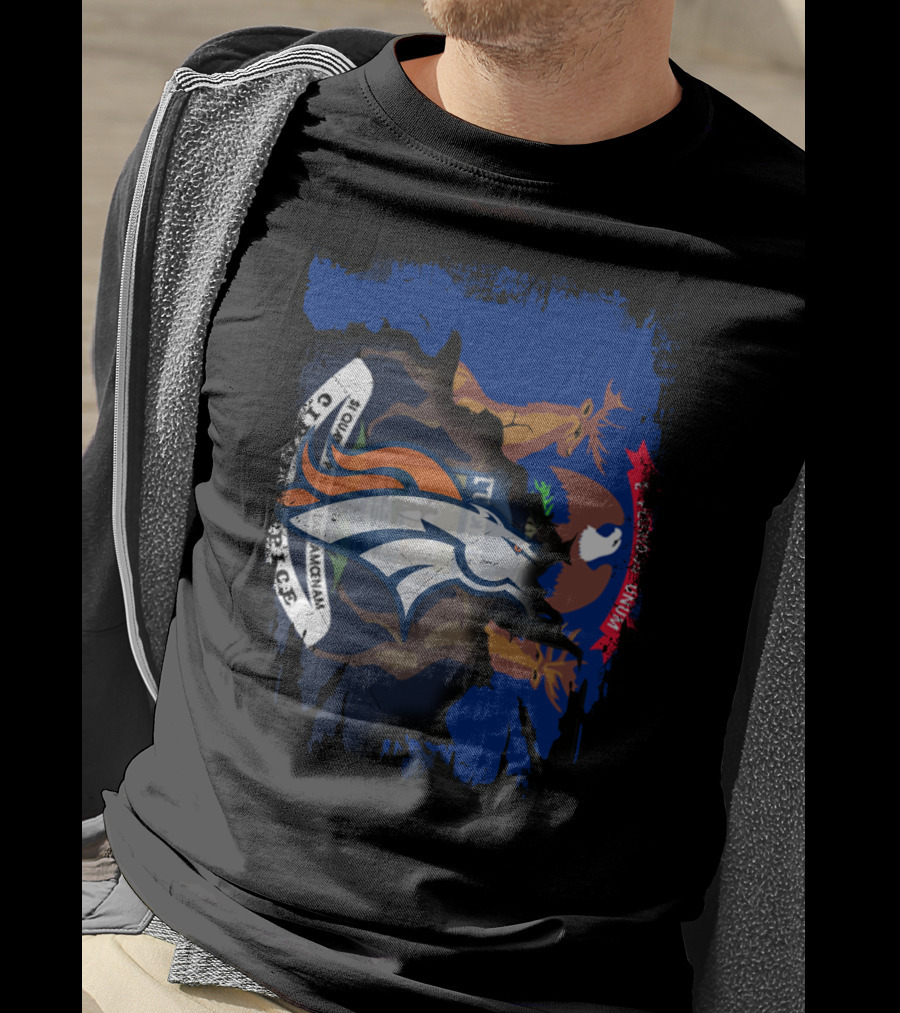 Together Michigan Blend With Broncos And State Pride T-Shirt