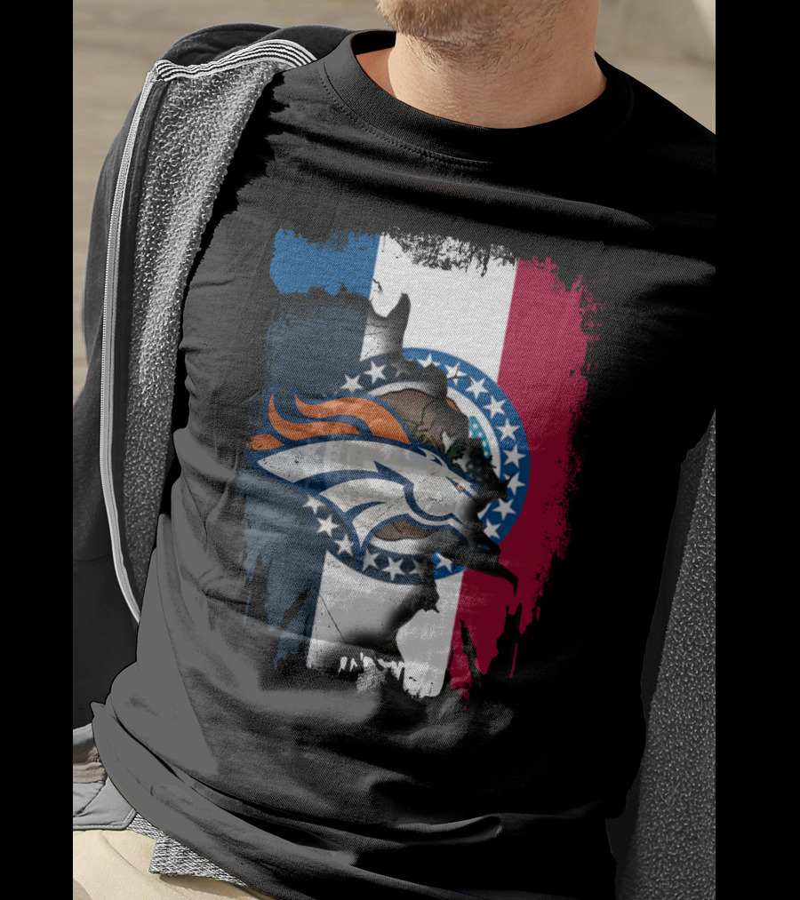 Together Missouri Broncos Flag Iconic T-Shirt