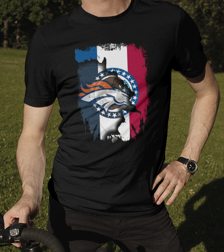 Together Missouri Broncos Flag Iconic T-Shirt