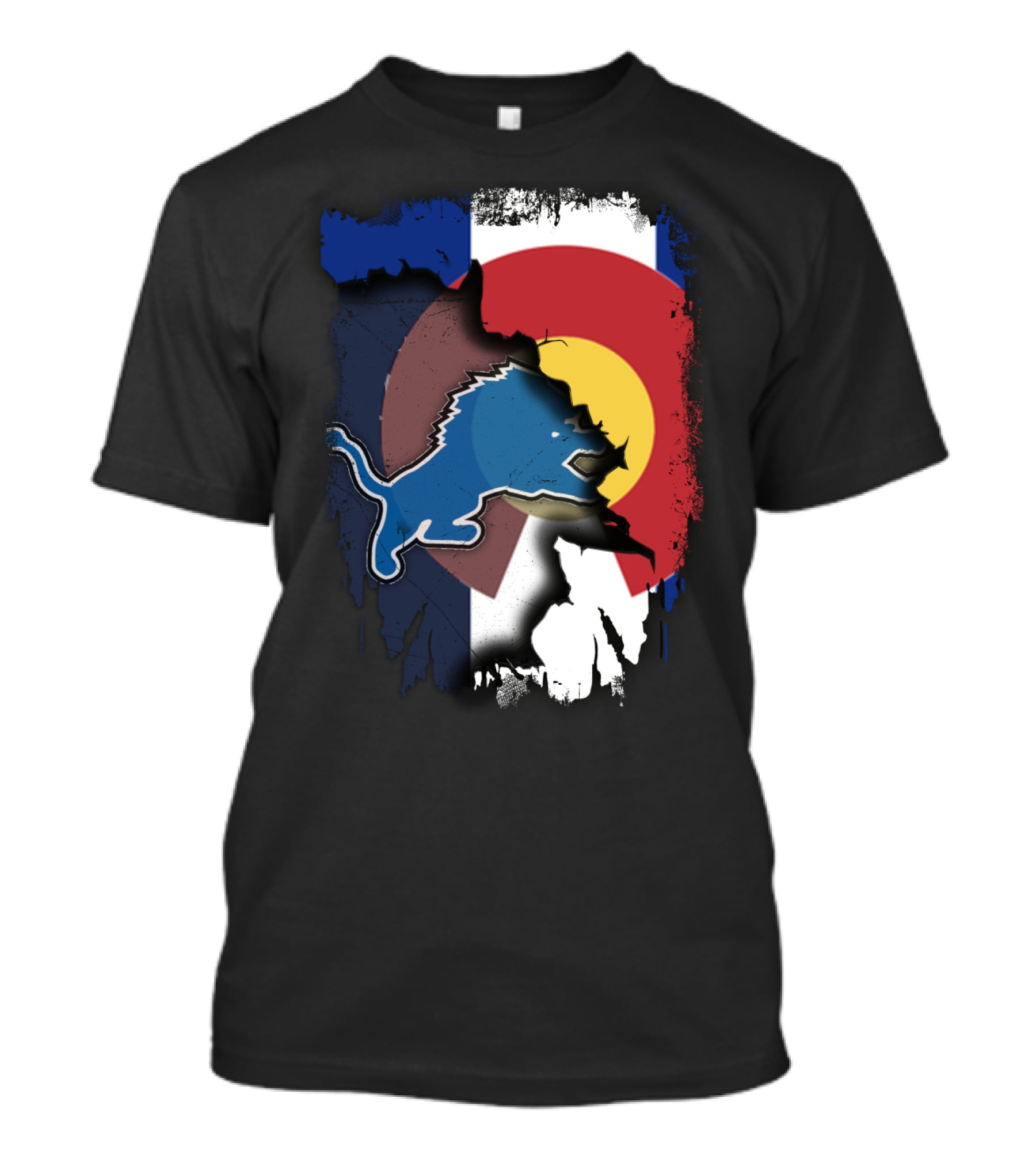 Together Colorado With Lions Detroit Pride Fusion T-Shirt
