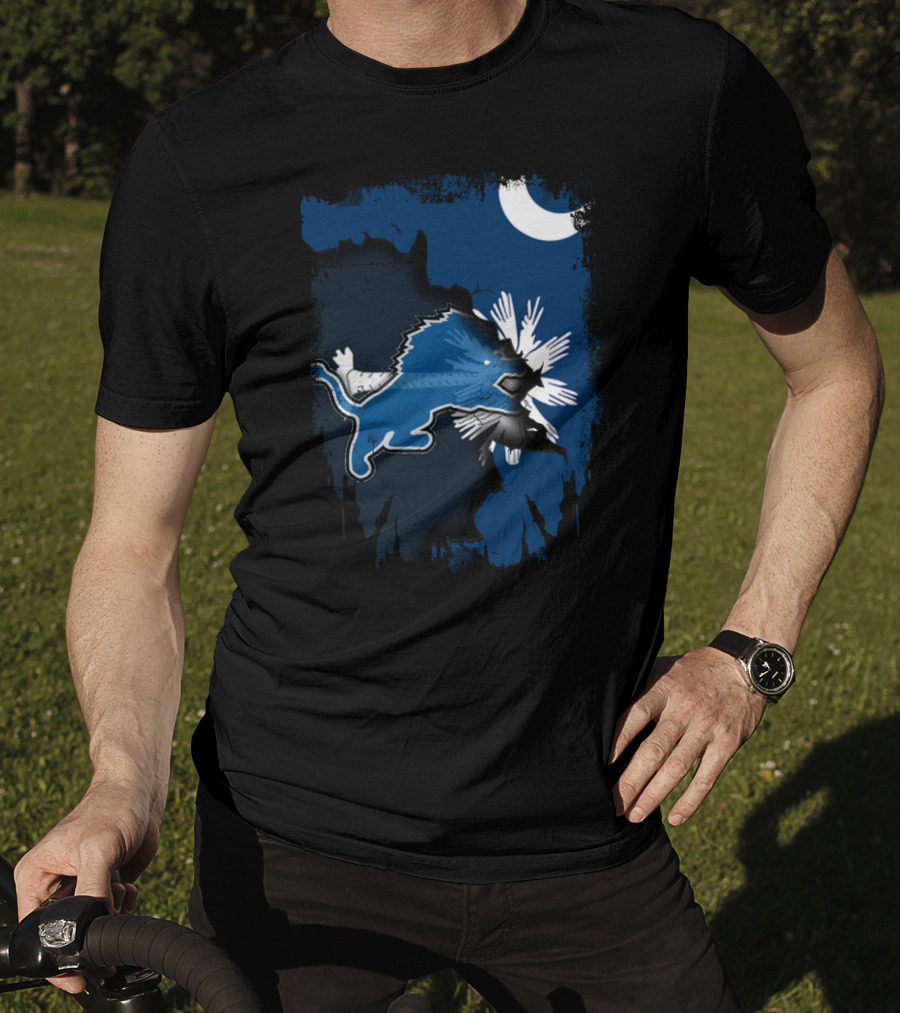 Together South Carolina With Detroit Lions And Palmetto Moon T-Shirt