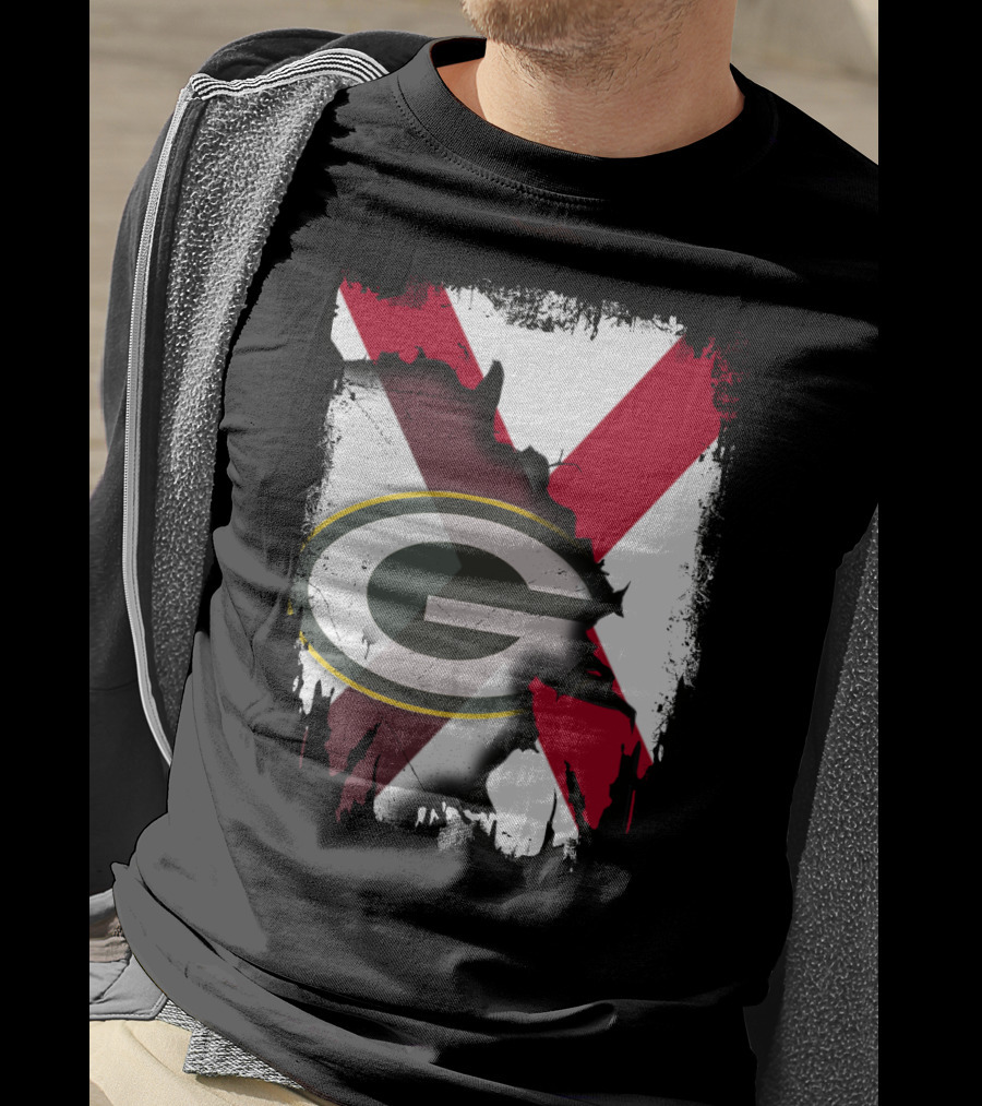 Alabama And Green Bay Packers United T-Shirt