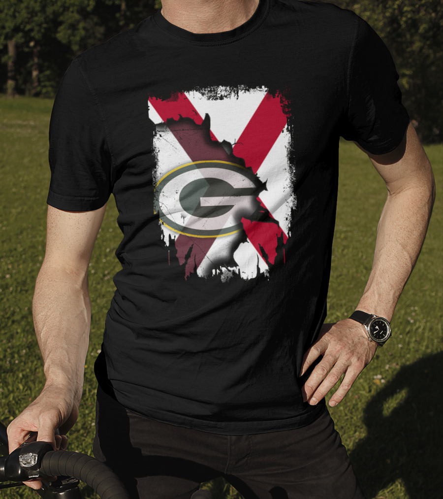 Alabama And Green Bay Packers United T-Shirt