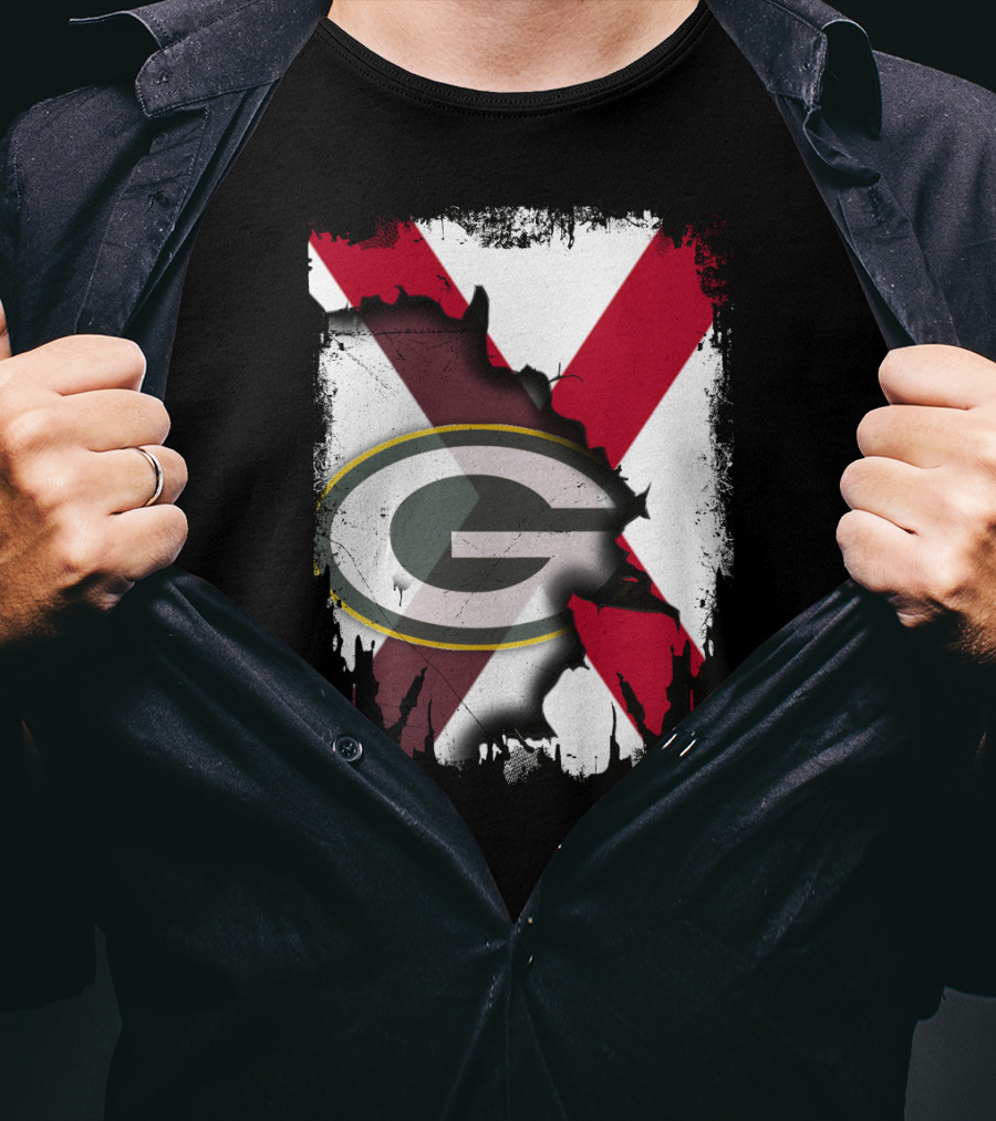Alabama And Green Bay Packers United T-Shirt