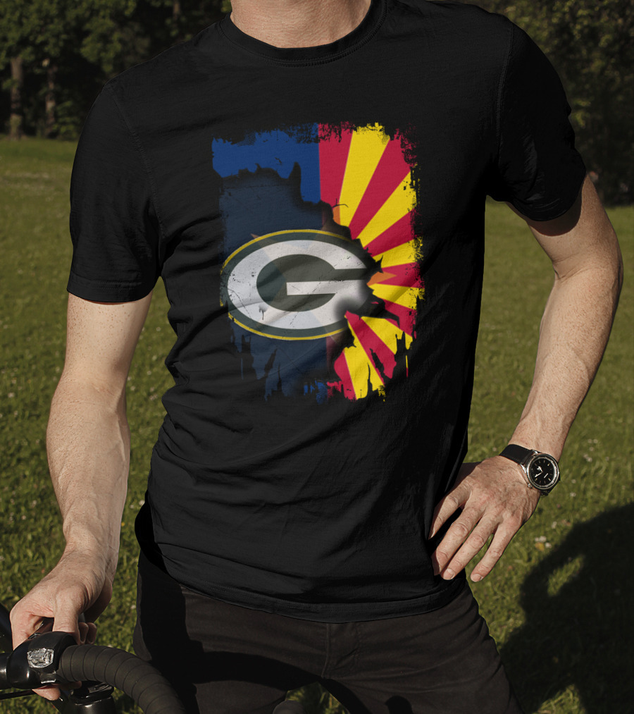 Together Arizona Green Bay Packers Fusion T-Shirt