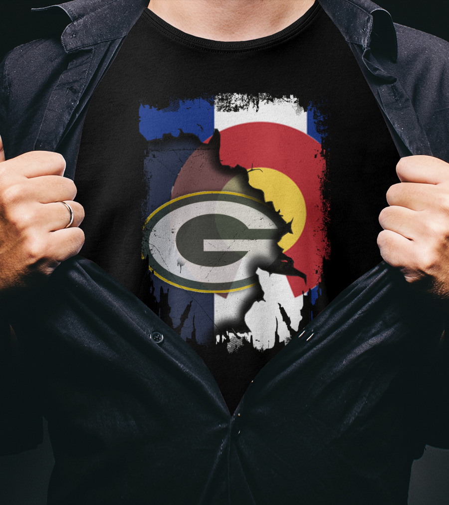 Packers And Colorado Flag Collaboration T-Shirt