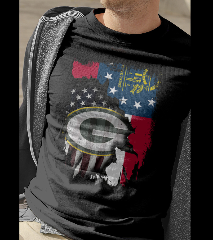 Together With Georgia State Flag And Packers T-Shirt