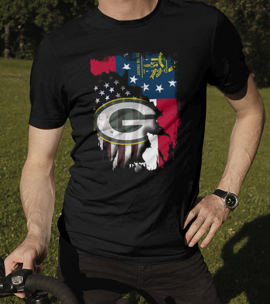 Together With Georgia State Flag And Packers T-Shirt