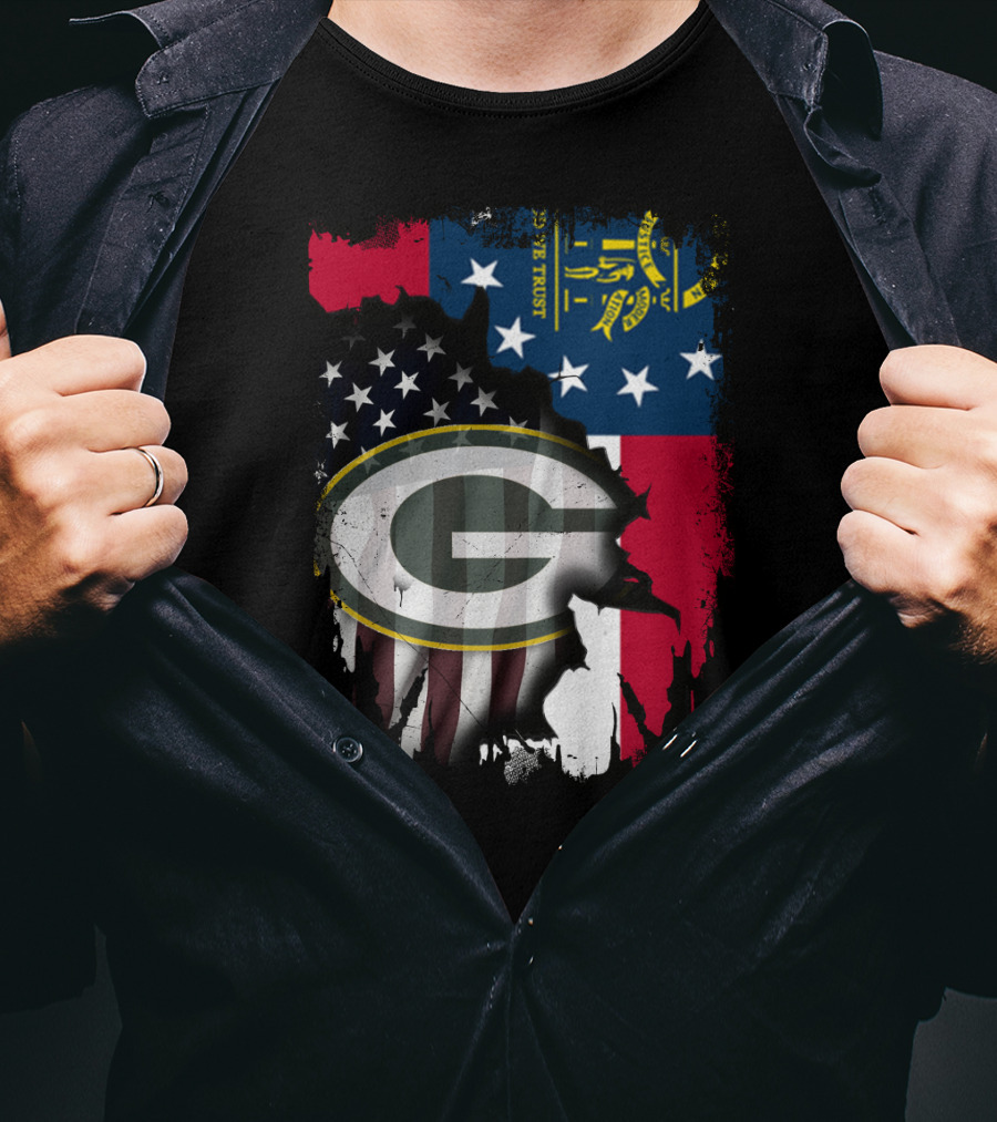 Together With Georgia State Flag And Packers T-Shirt
