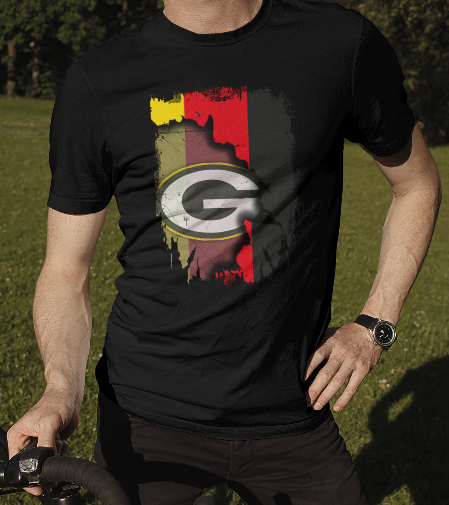 Germany And Packers United Flag Fusion T-Shirt