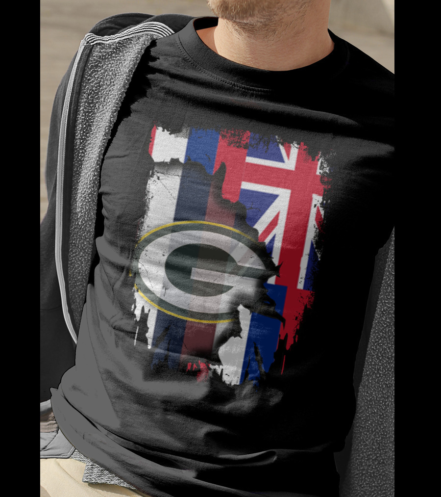 Together Hawaii With Packers G Logo Union Jack T-Shirt