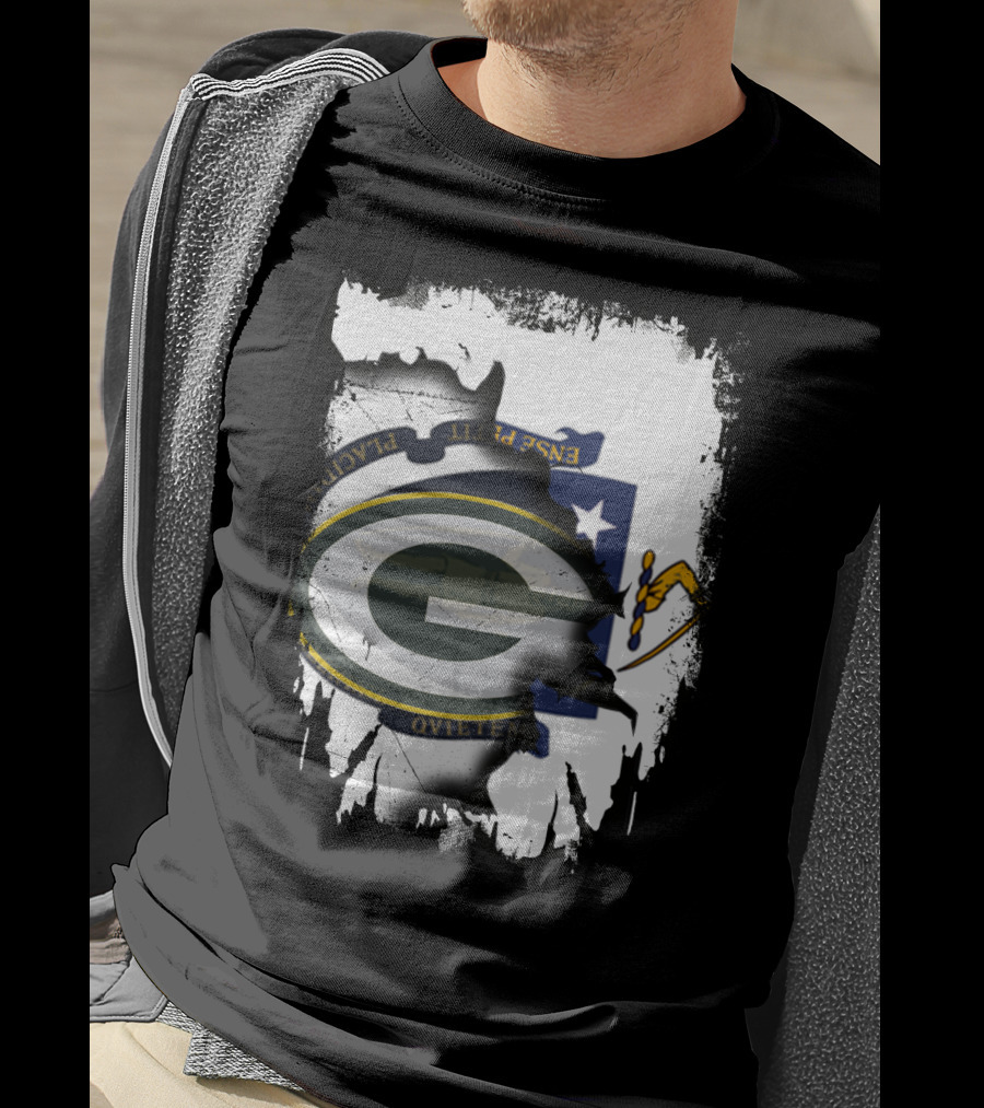 Massachusetts Pride With Packers Logo Integration T-Shirt