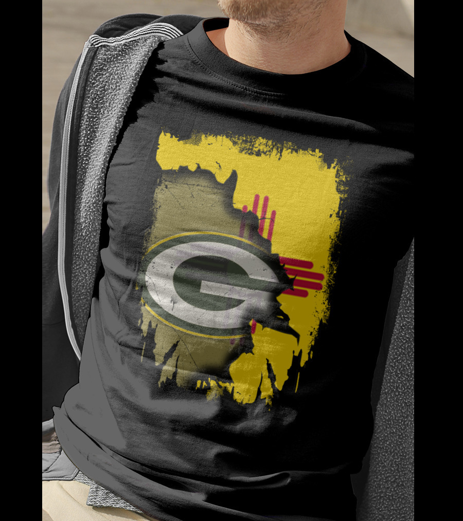 Green Bay Packers New Mexico State Zia Logo Integration T-Shirt