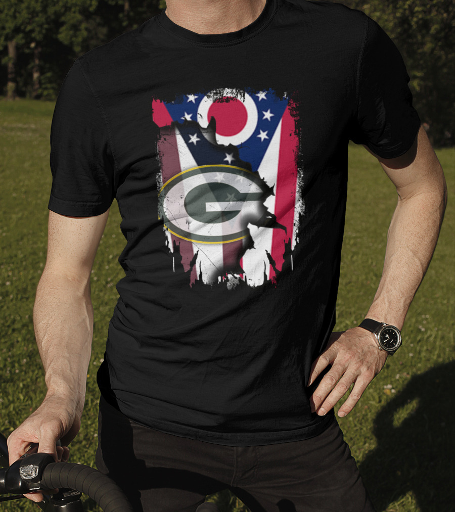 Together Ohio Flag With Green Bay Packers T-Shirt