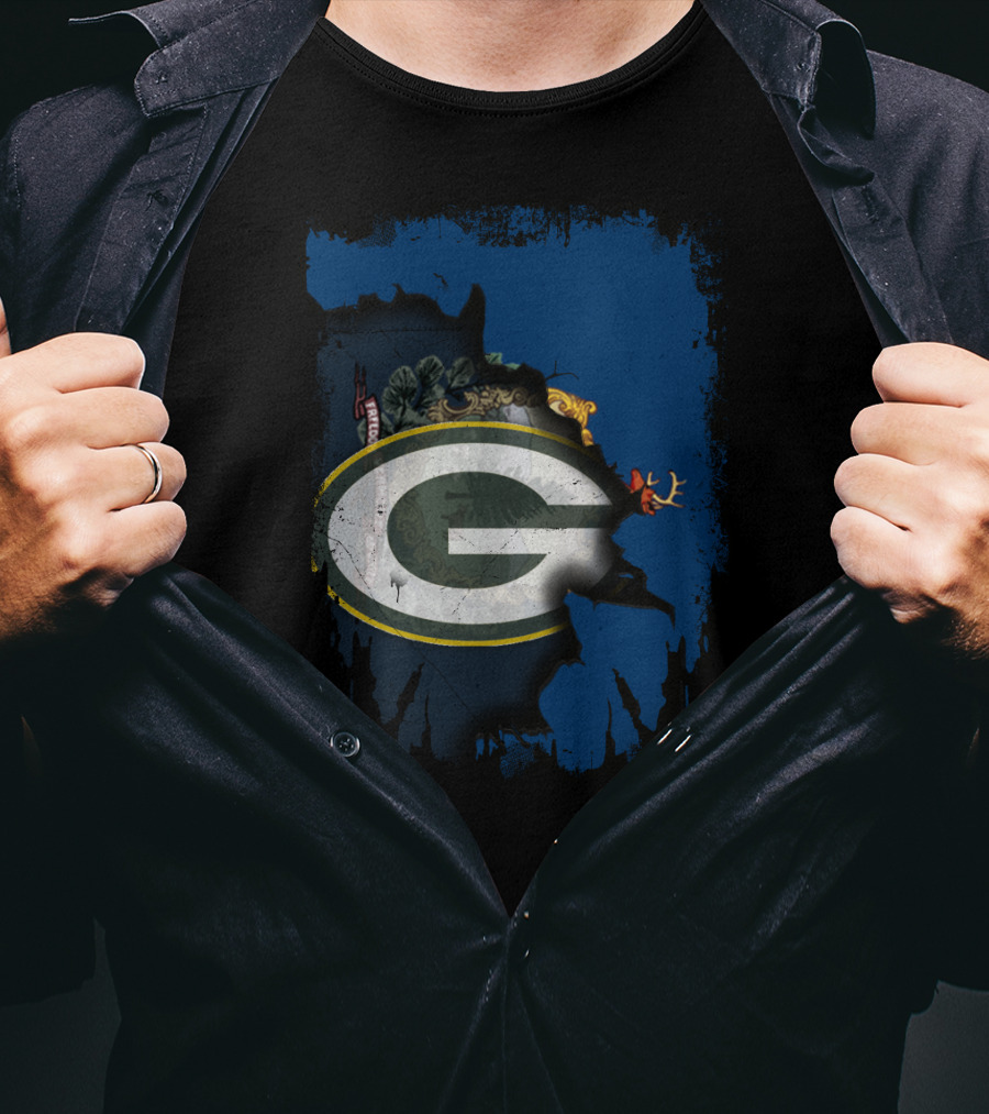 Together Vermont Green Bay Packers T-Shirt