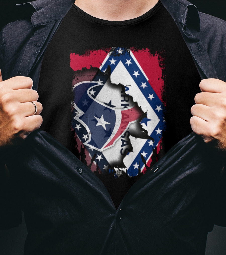 Arkansas And Texans Unity Flag T-Shirt