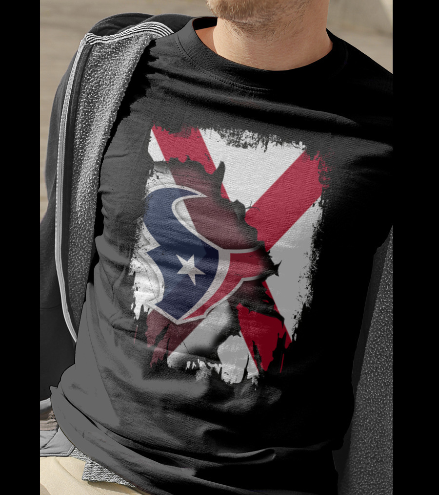 Houston Texans Alabama State Flag Unity T-Shirt