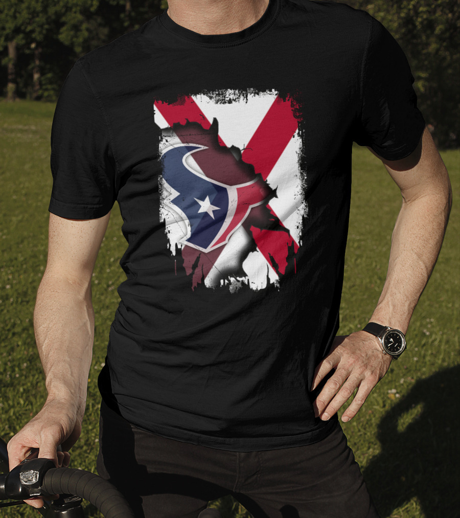 Houston Texans Alabama State Flag Unity T-Shirt