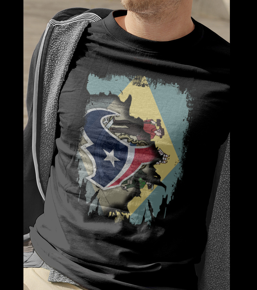 Together Delaware With Texans NFL Collaboration T-Shirt