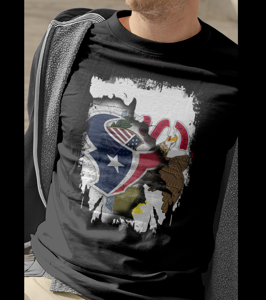 Together Illinois Texas Unity Emblem T-Shirt