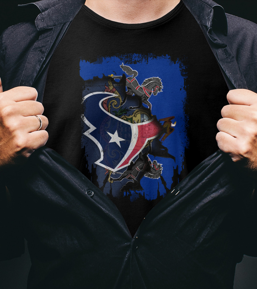 Pennsylvania And Texans United With Seal And Star T-Shirt