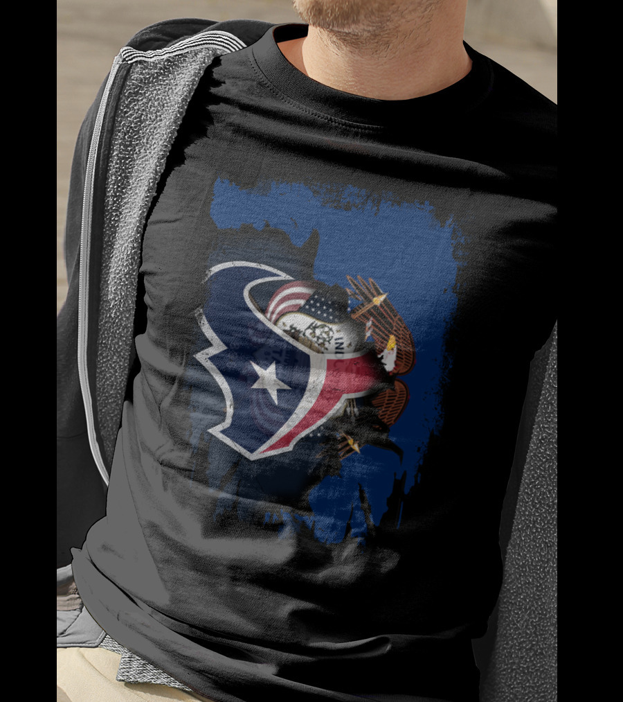 Together Utah Texans Patriotic Eagle Fusion T-Shirt