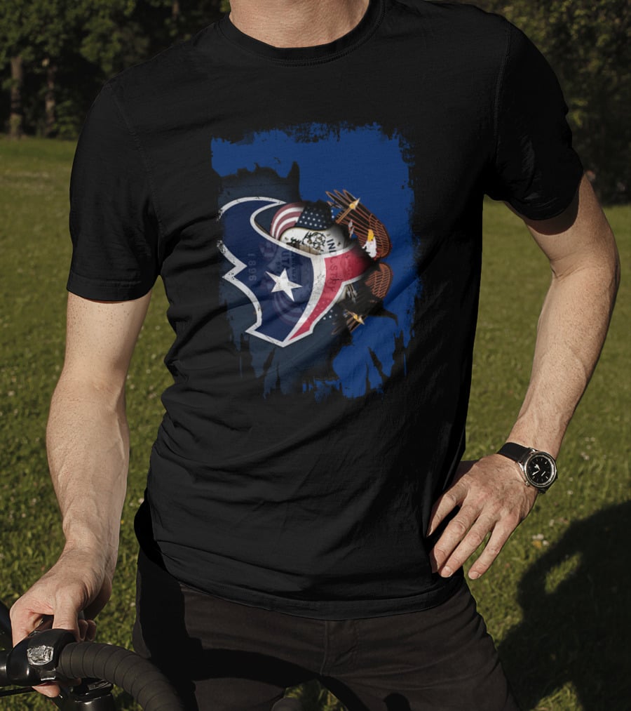Together Utah Texans Patriotic Eagle Fusion T-Shirt