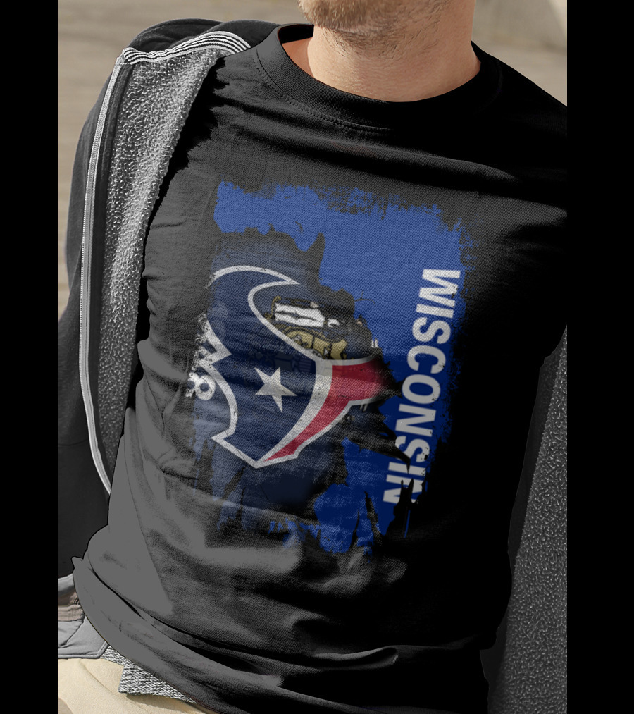 Wisconsin Texan Unity With Star Emblem T-Shirt