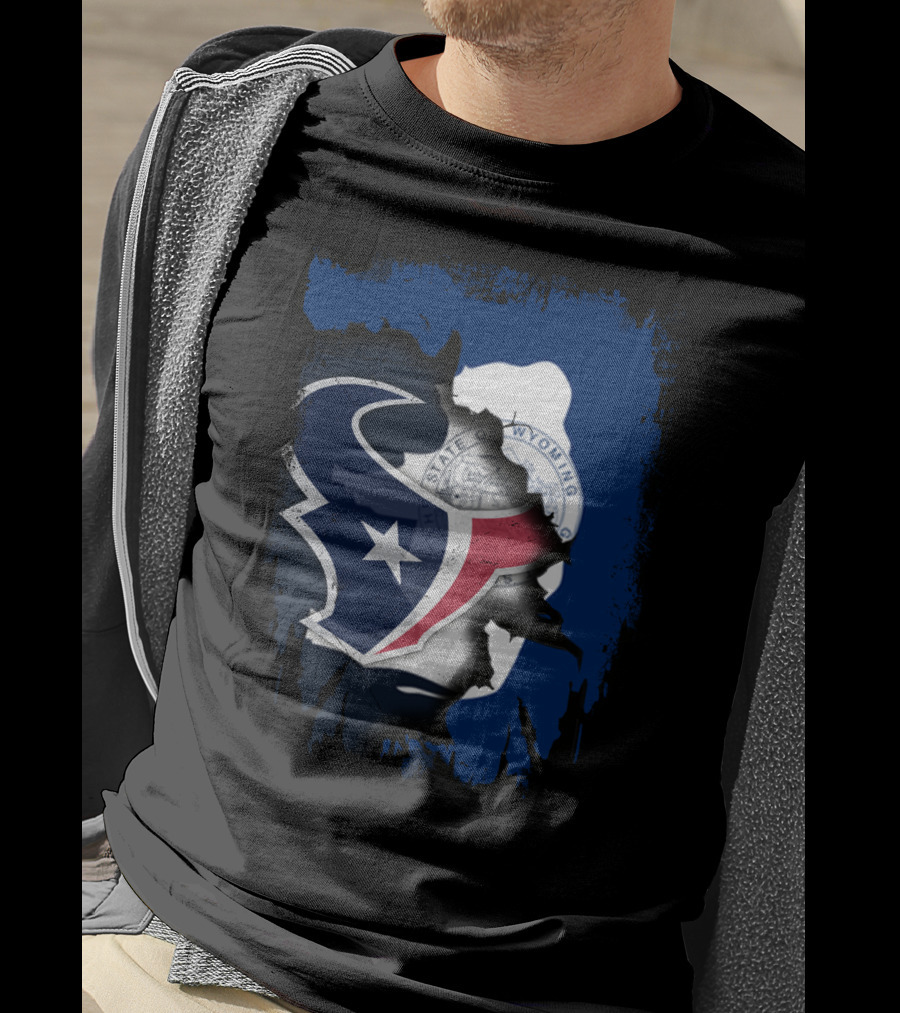 Wyoming Texas United Houston Texans Wyoming Seal T-Shirt