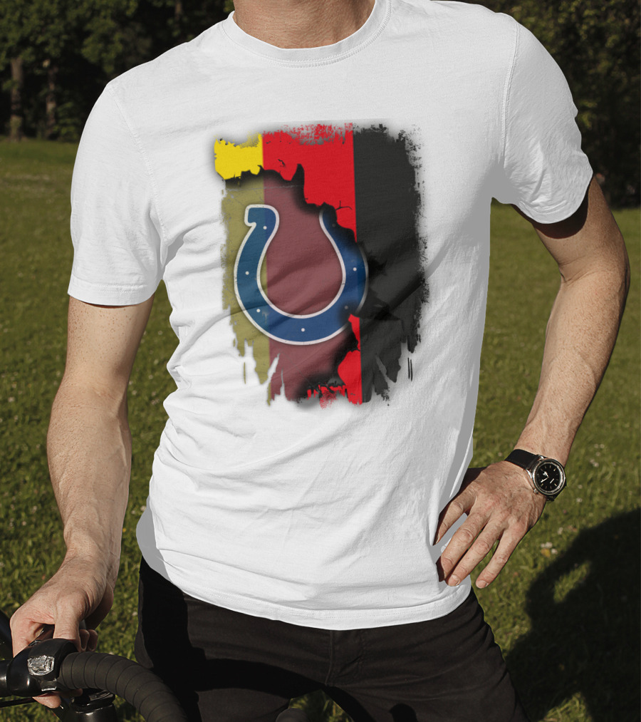 Germany Colors With Colts Horseshoe T-Shirt