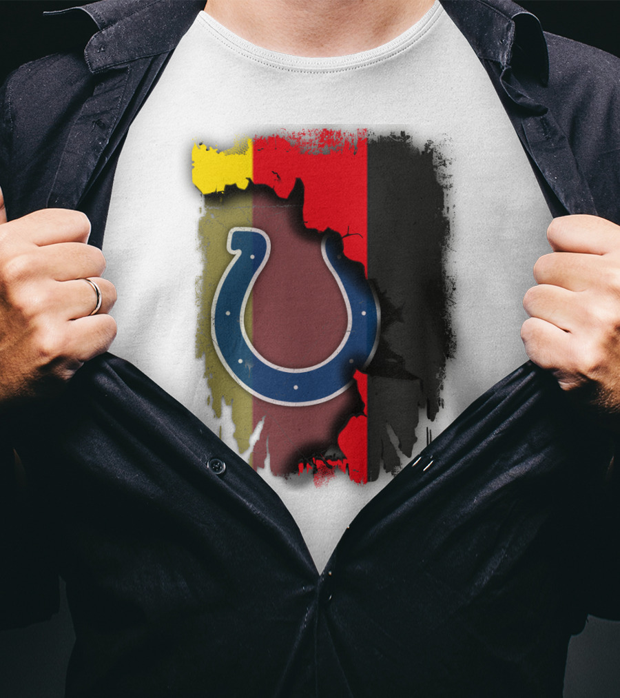 Germany Colors With Colts Horseshoe T-Shirt