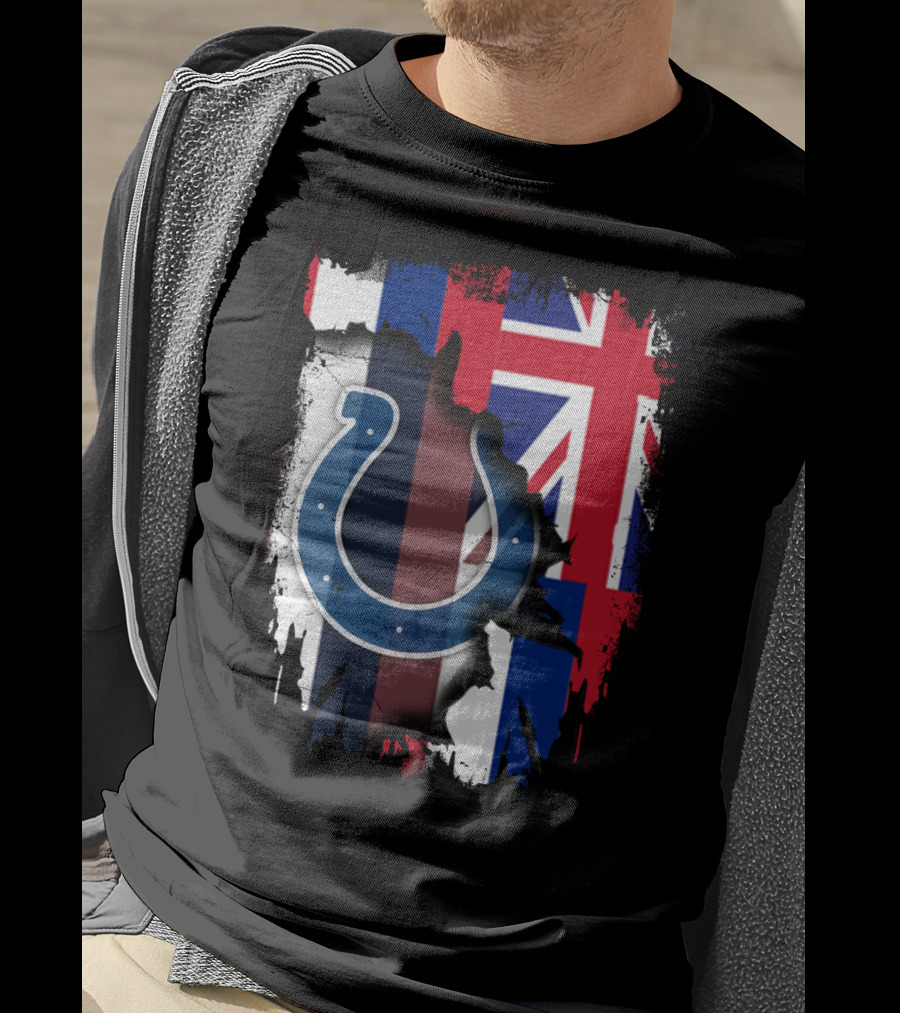 Together Hawaii Colts Horseshoe Union Jack Flag Overlap T-Shirt