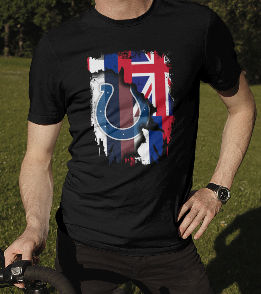Together Hawaii Colts Horseshoe Union Jack Flag Overlap T-Shirt