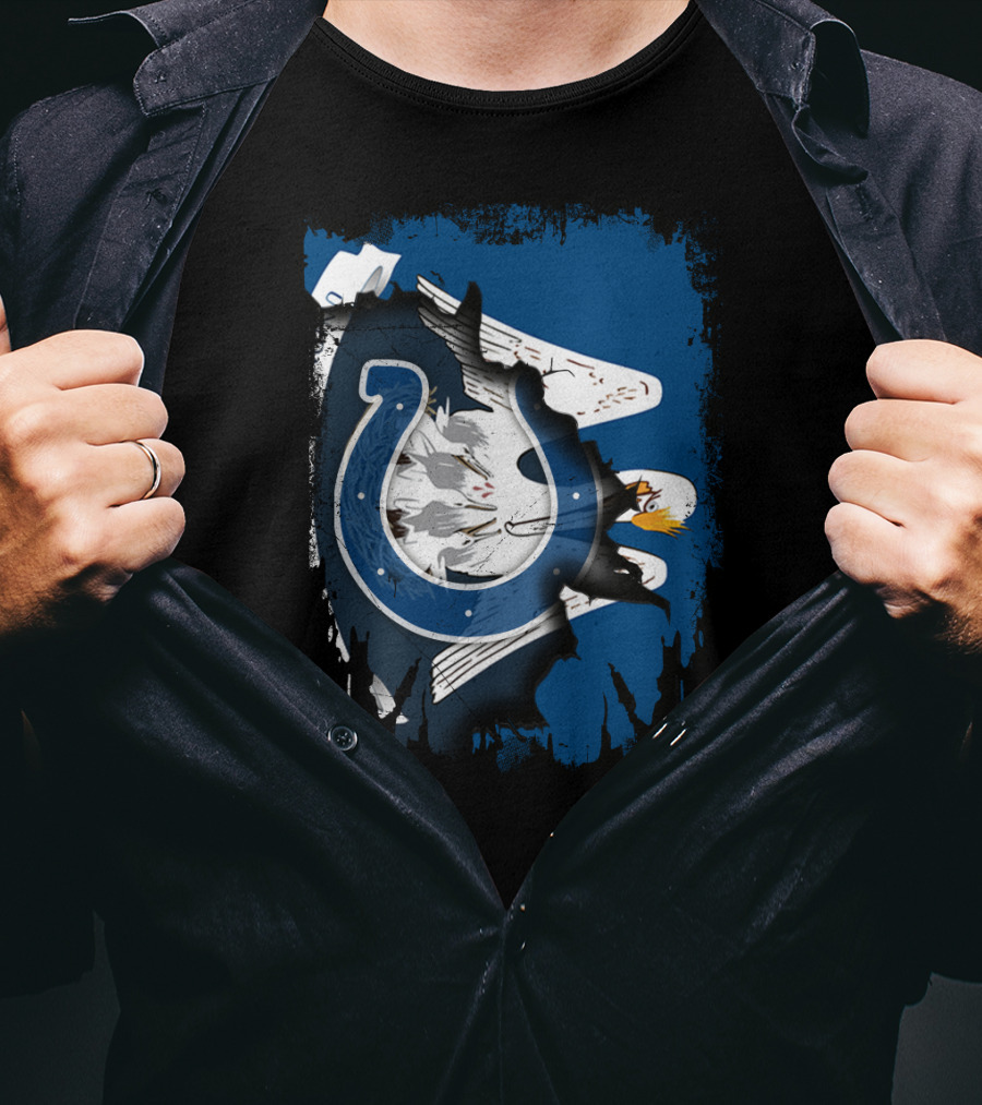 Together Louisiana With Colts Eagle Horse T-Shirt