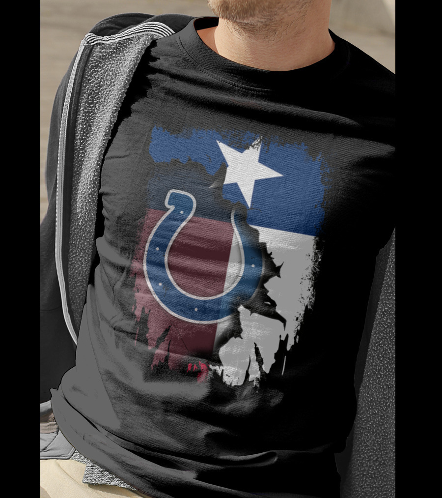 Together Texas Colts Star Flag Fusion T-Shirt