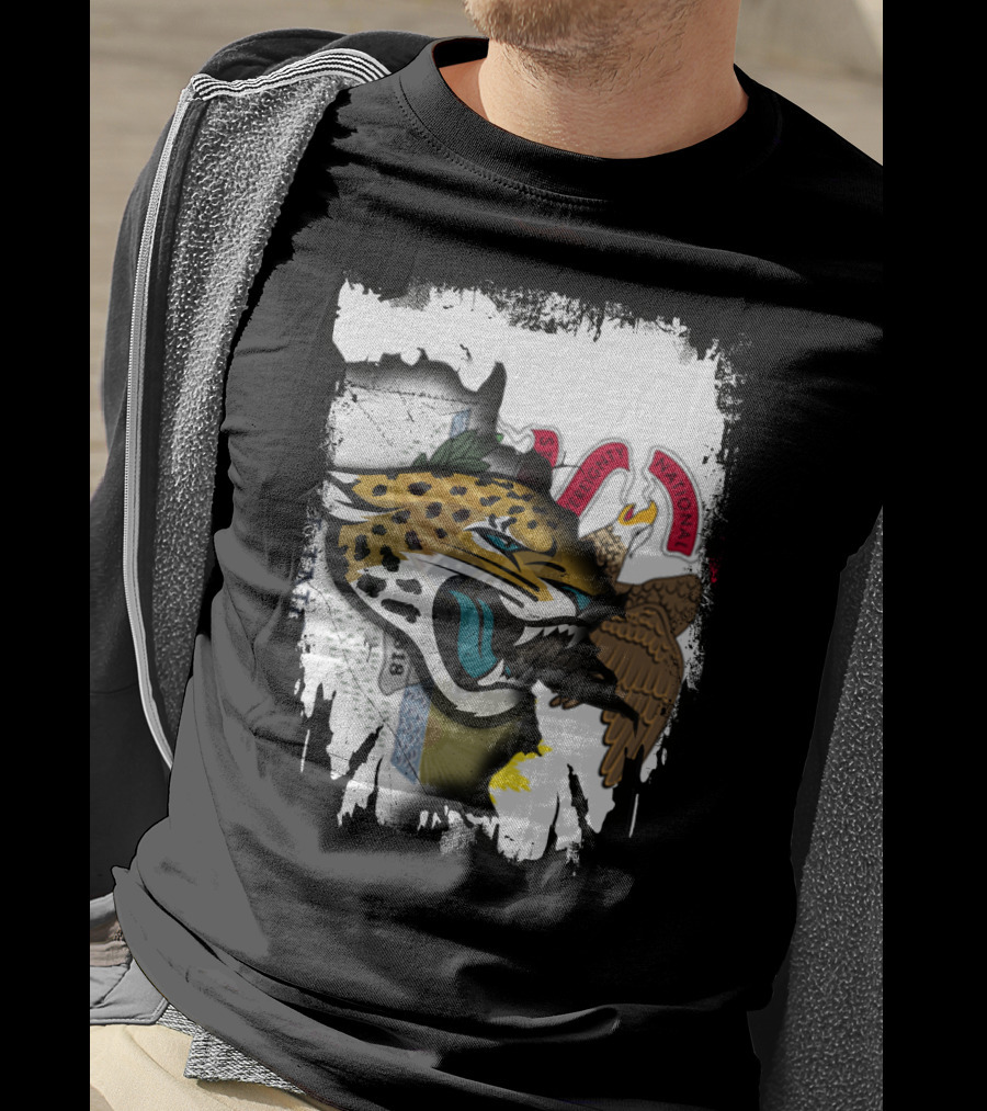 Together Illinois With Jaguars And State Flag T-Shirt