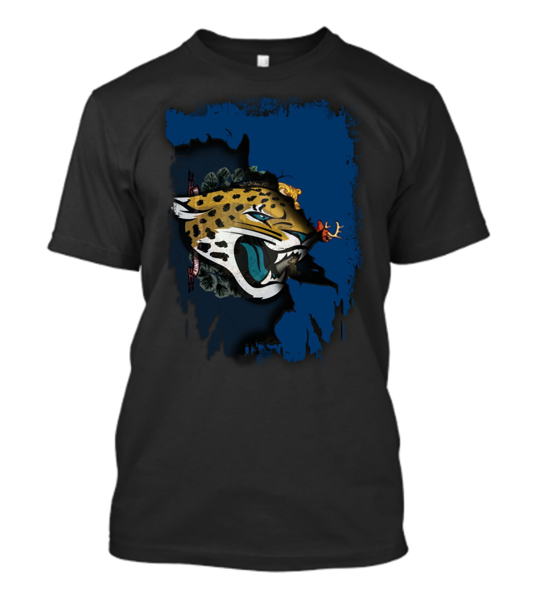 Together Vermont Featuring Jaguar Logo And State Map Elements T-Shirt