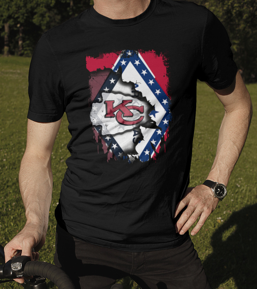 KC Chiefs Arkansas Flag Combo T-Shirt