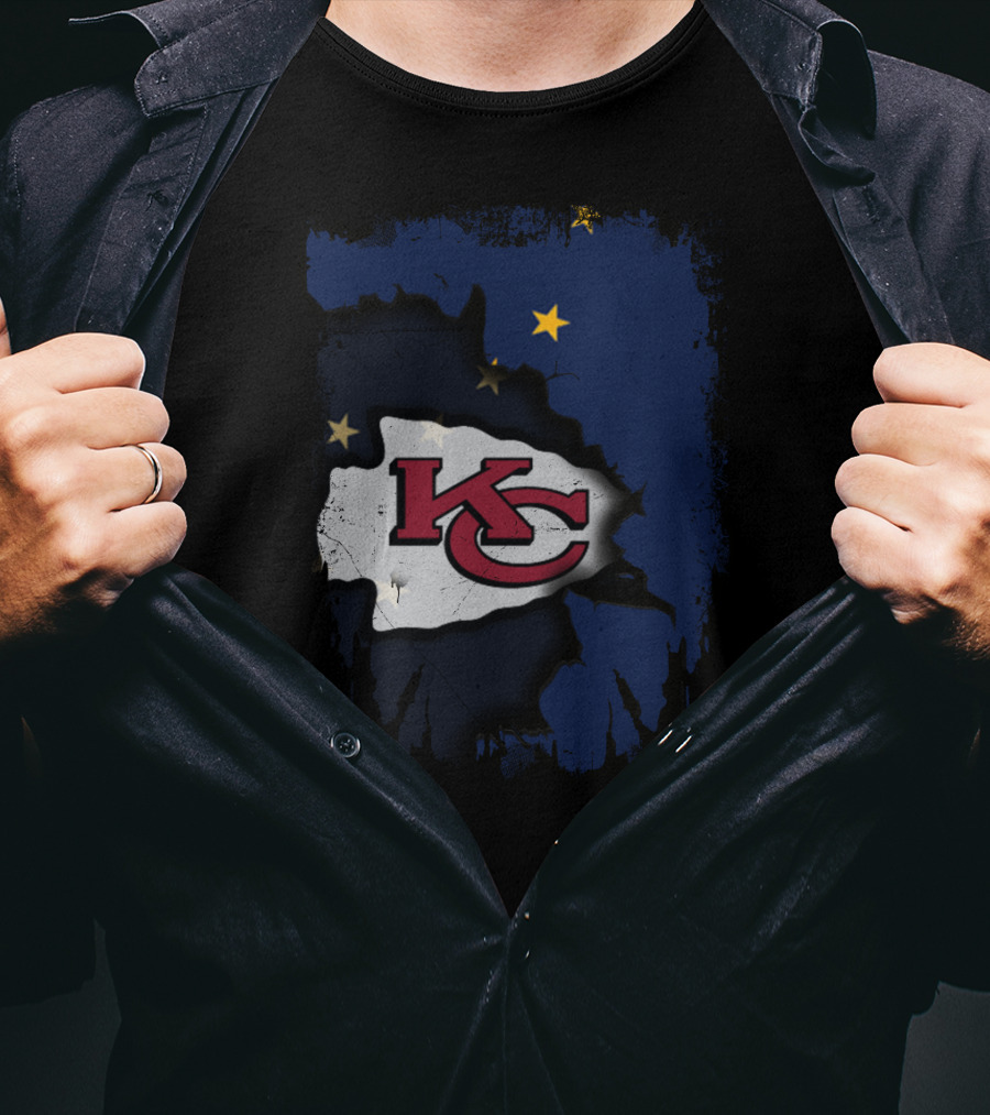 Together Alaska KC Chiefs Stars And Flag T-Shirt