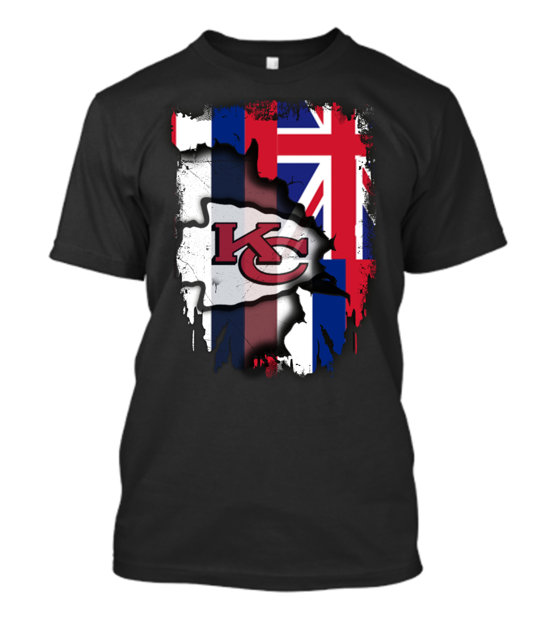 Together Hawaii Kansas City Chiefs Union Jack Flag T-Shirt