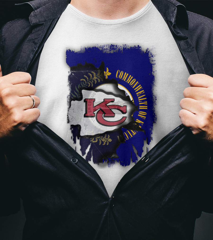 Kansas City Chiefs And Commonwealth Of Kentucky United T-Shirt