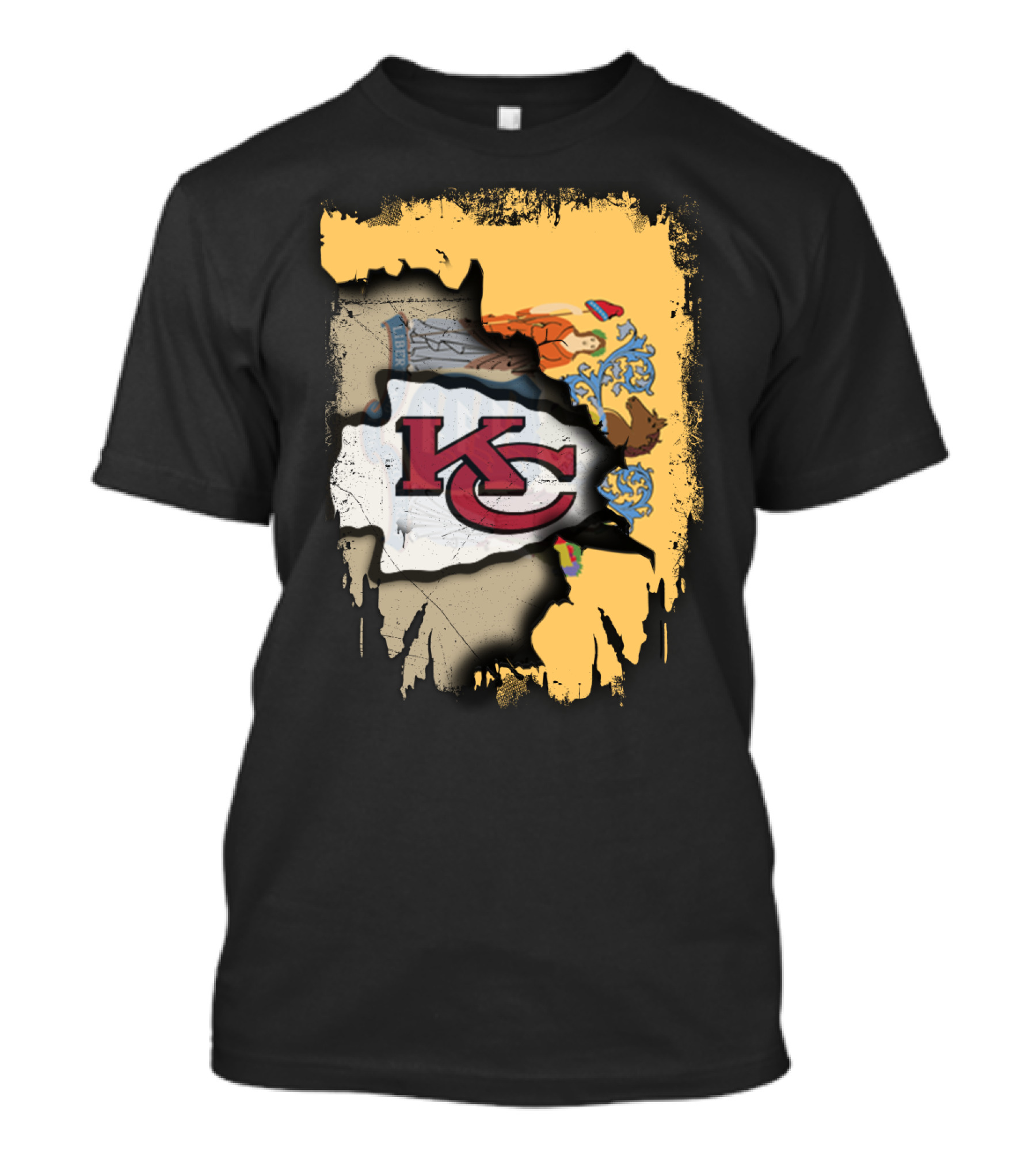 New Jersey And Kansas City Chiefs Together T-Shirt