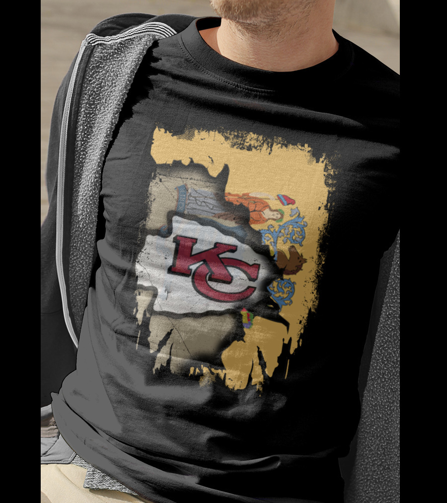 New Jersey And Kansas City Chiefs Together T-Shirt