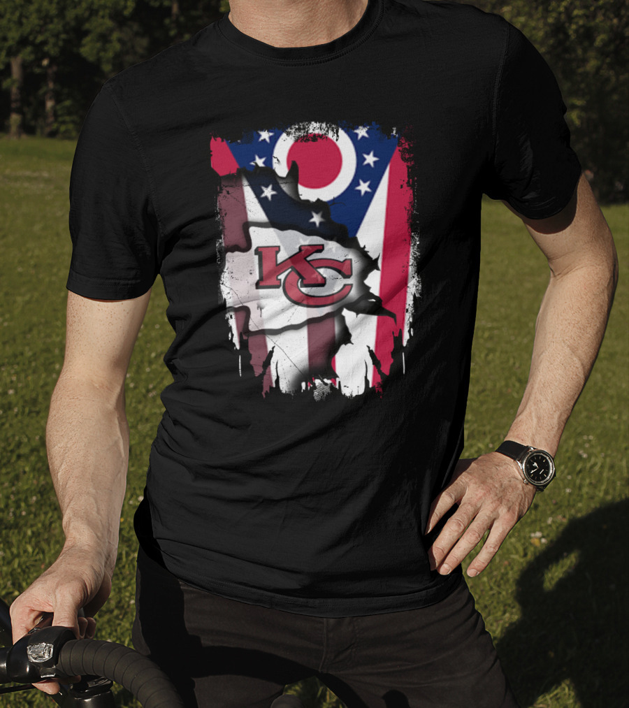 Together Ohio Flag KC Chiefs USA T-Shirt